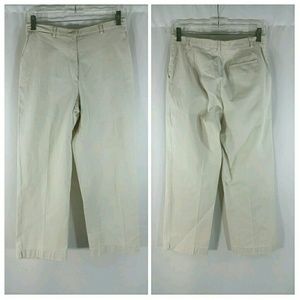 Burberry Pants - Burberry Golf Womens Beige Cotton Cropped Pants Burberry Pants - Burberry Golf Womens Beige Cotton Cropped Pants